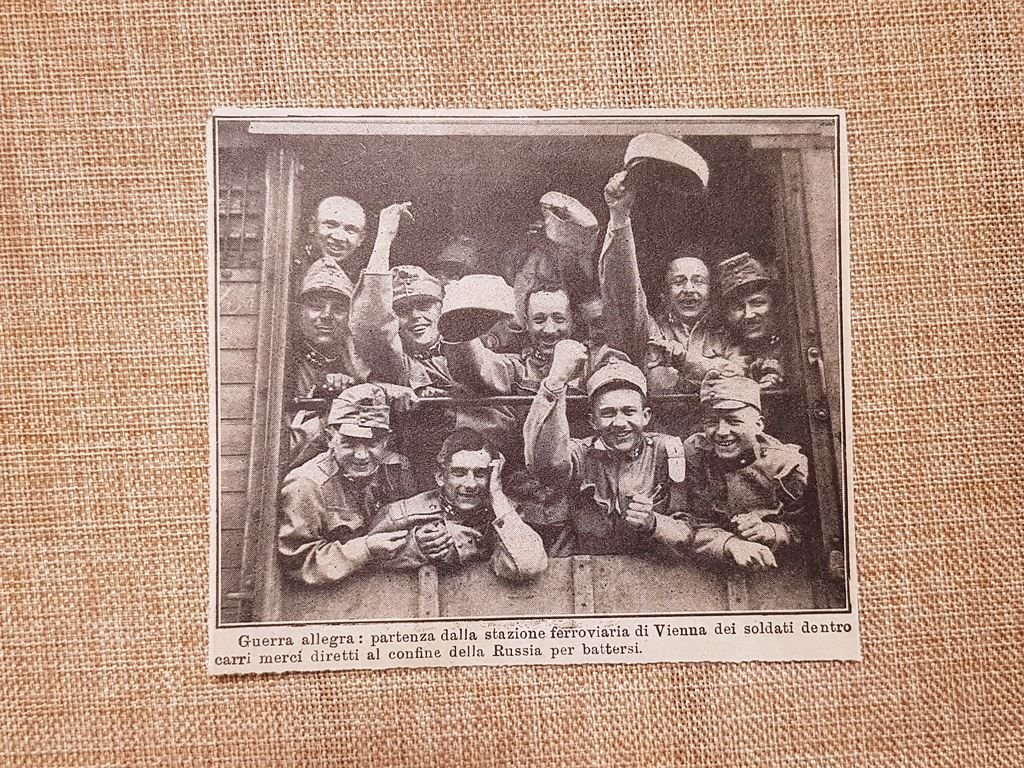 Stazione di Vienna 1914 Partenza soldati per la Russia Prima …