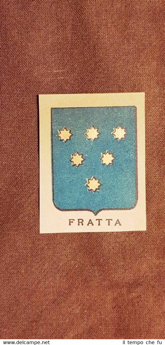 Stemma Fratta Cromolitografia del 1880 Annuario della nobiltà