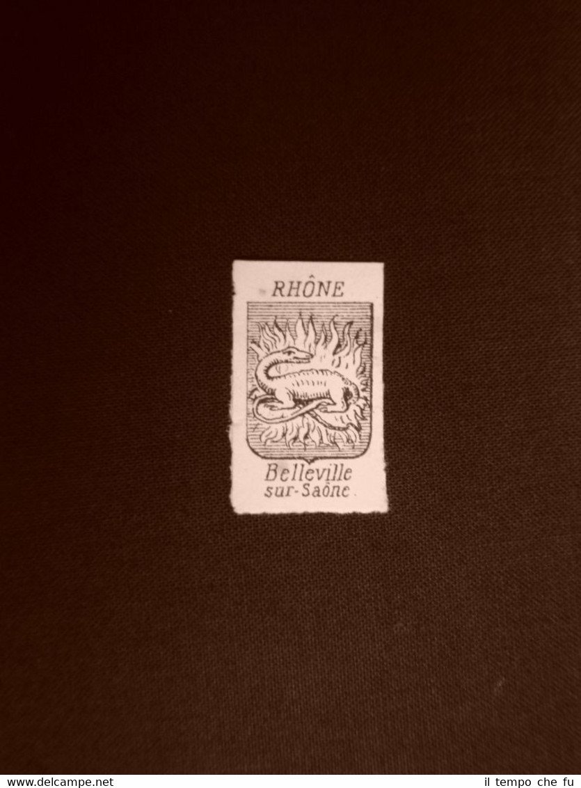 Stemma o blasone della città di Belleville sur Saone Francia …