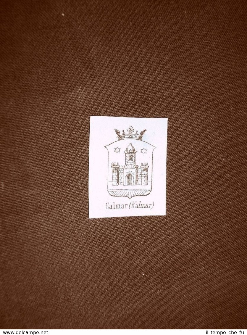 Stemma o blasone della città di Calmar o Kalmar - …