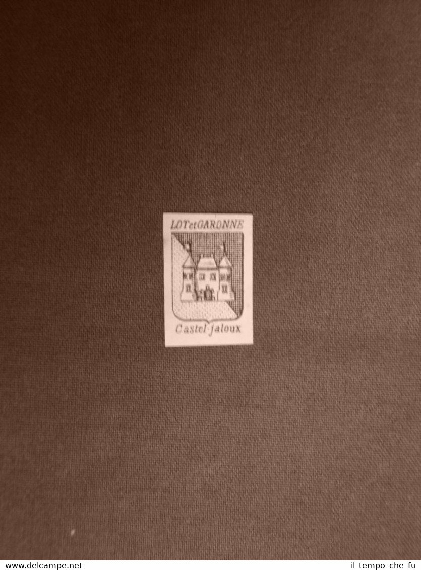 Stemma o blasone della città di Castel Jaloux - Francia …