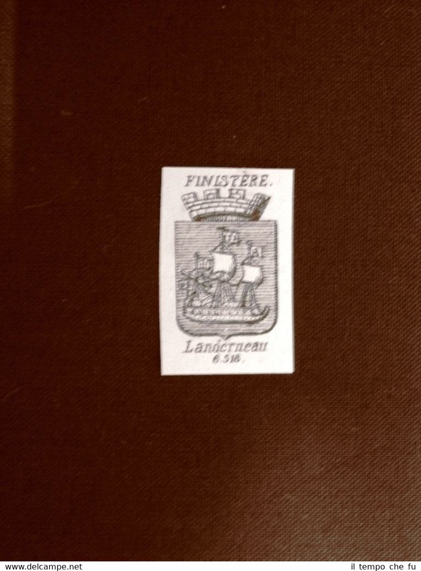 Stemma o blasone della città di Lanoerneau - Francia Anno …