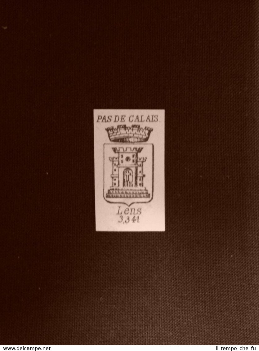 Stemma o blasone della città di Lens - Francia Anno …