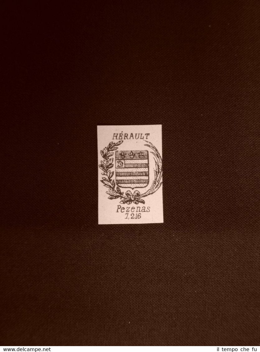 Stemma o blasone della città di Pezenas - Francia Anno …