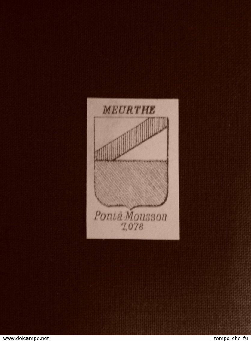 Stemma o blasone della città di Pontà Mousson - Francia …