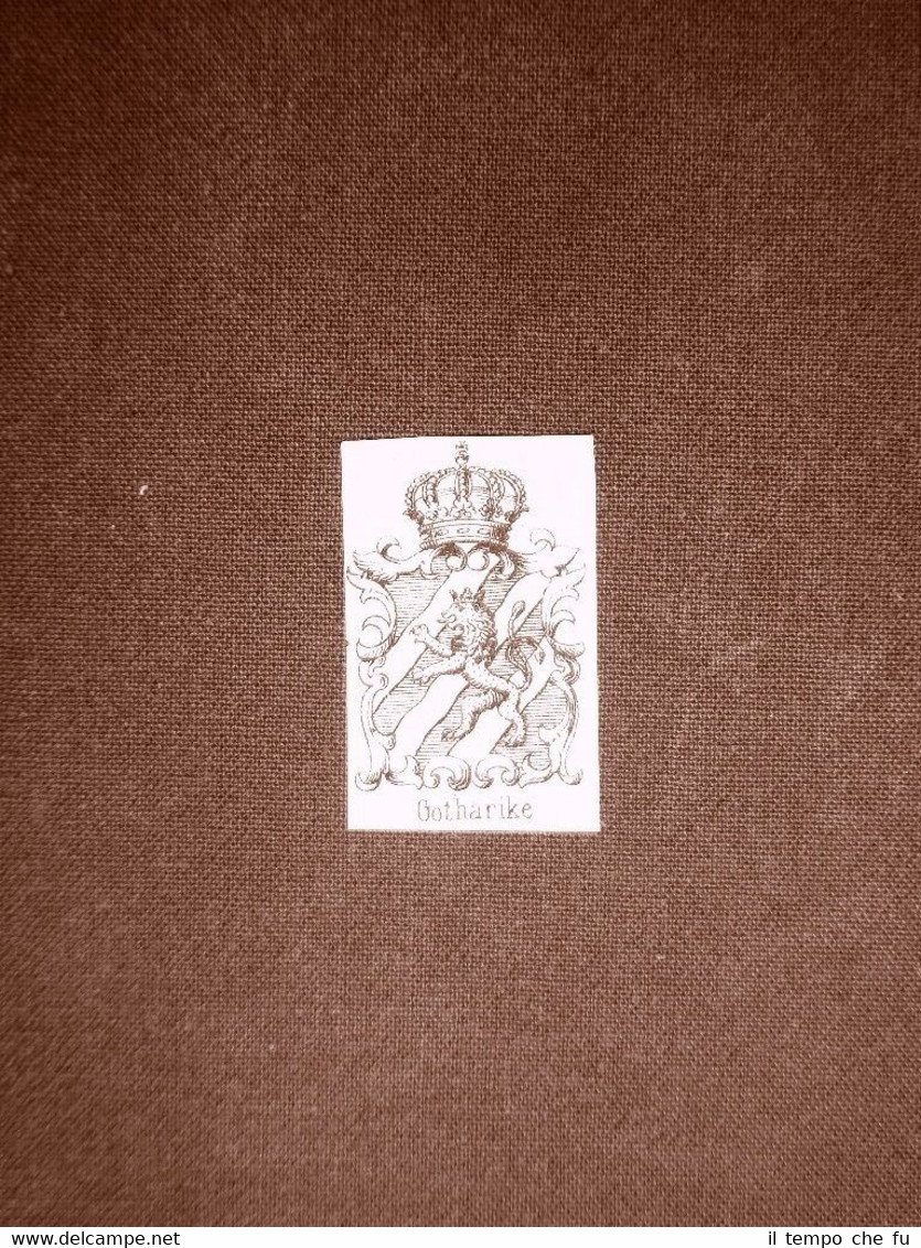 Stemma o blasone della Città Gotharike - Svezia Anno 1865 …