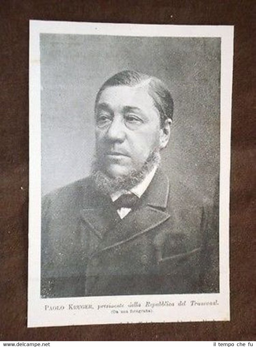 Stephanus Johannes Paul Kruger di Colesberg Transvaal