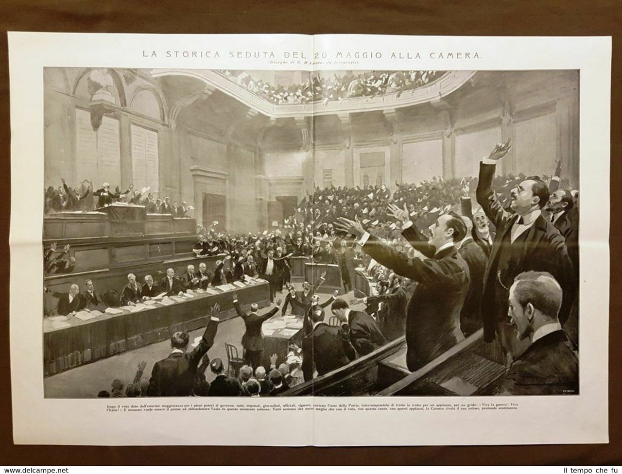 Storica seduta del 20 maggio 1915 alla Camera dei Deputati …