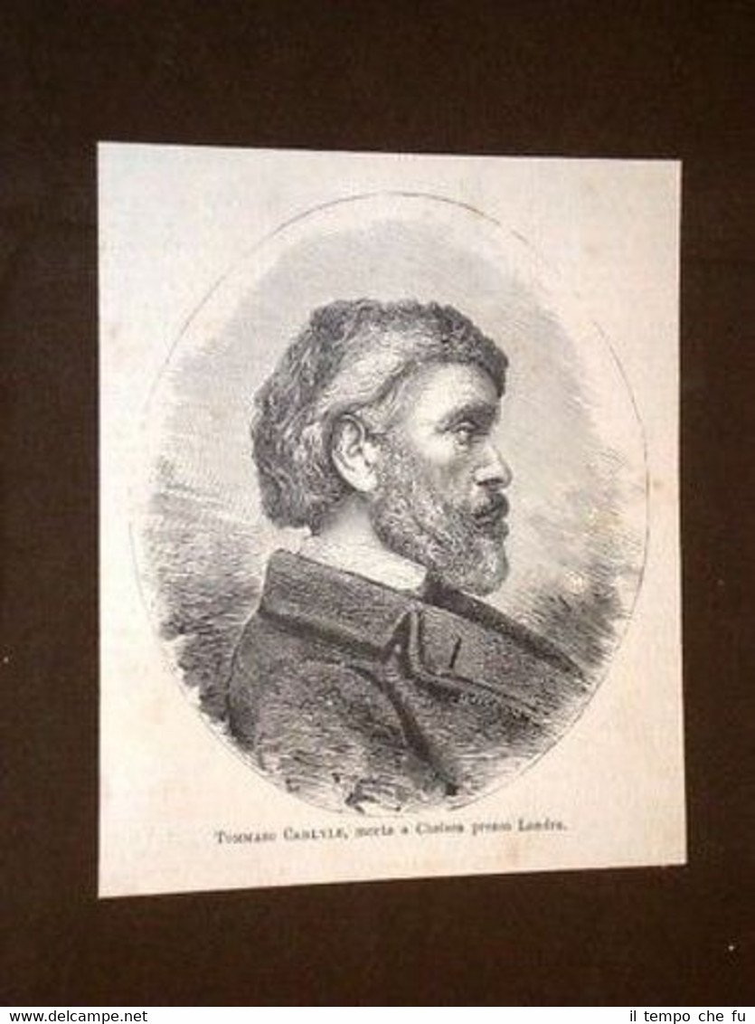 Storico Thomas Carlyle di Ecclefechan Scozia