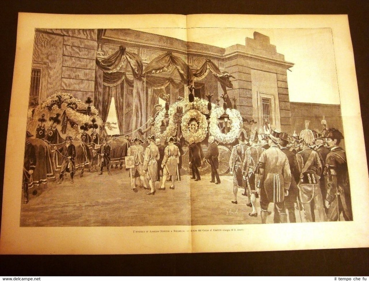 Stradella nel 1887 Funerale Agostino Depretis De Pretis Mezzana Corti …