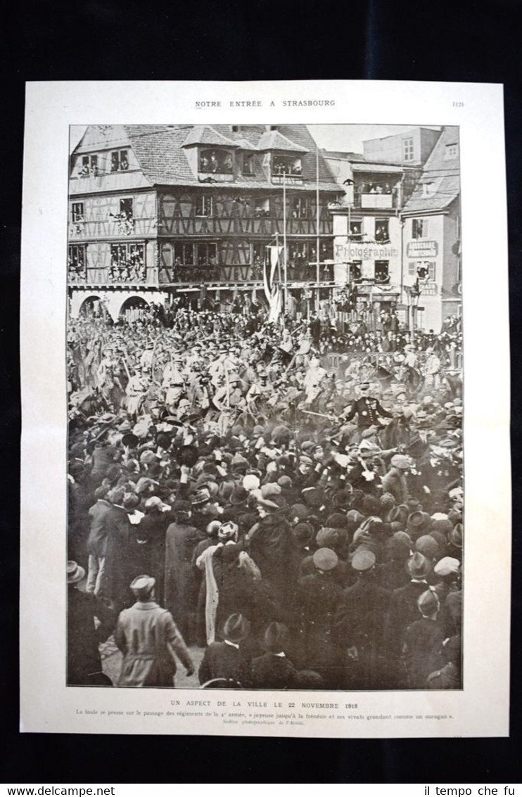 Strasbourg Un aspect de la ville le 22 novembre1918 WW1 …