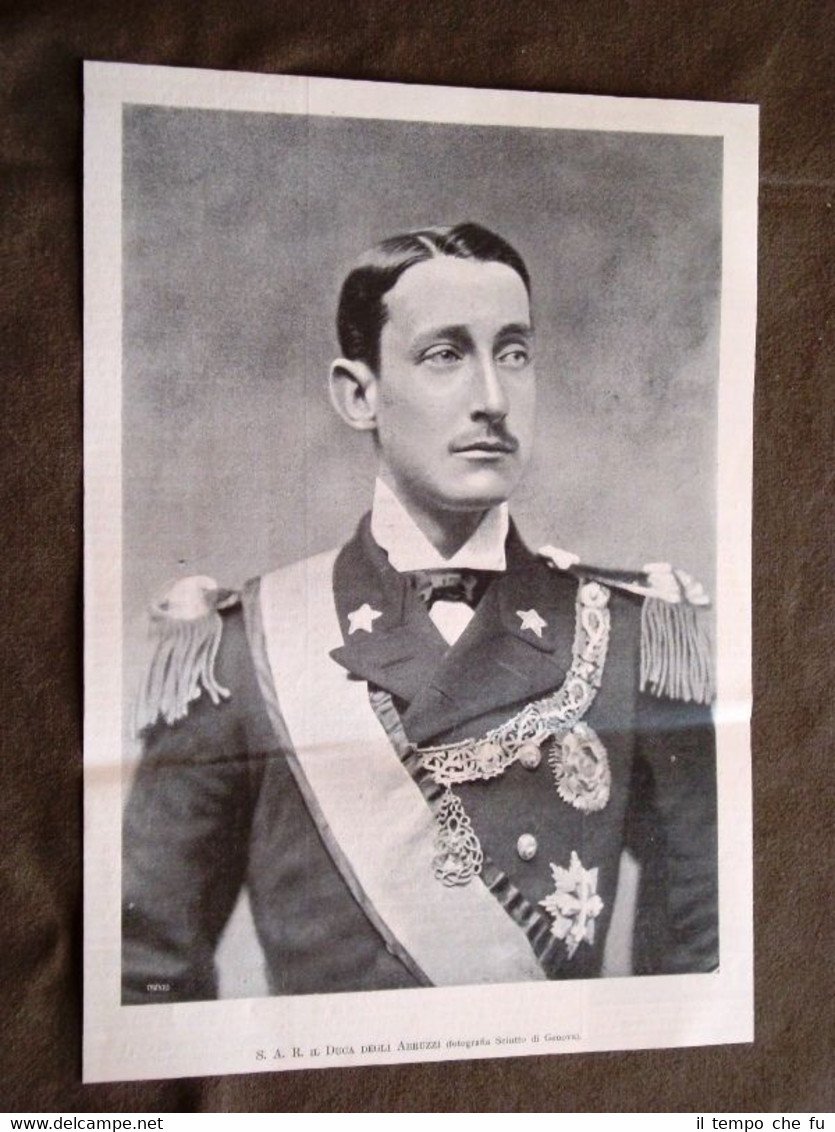 Sua Altezza Reale Duca Degli Abruzzi nel 1900