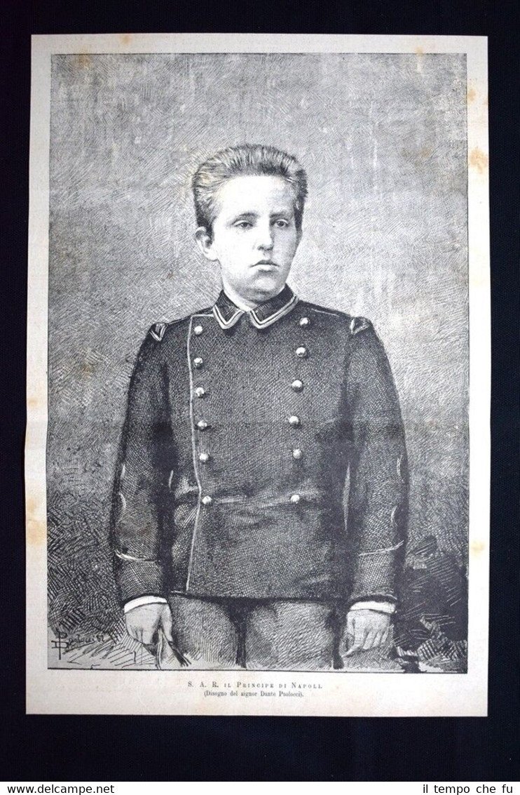 Sua Altezza Reale Vittorio Emanuele, principe di Napoli Incisione del …