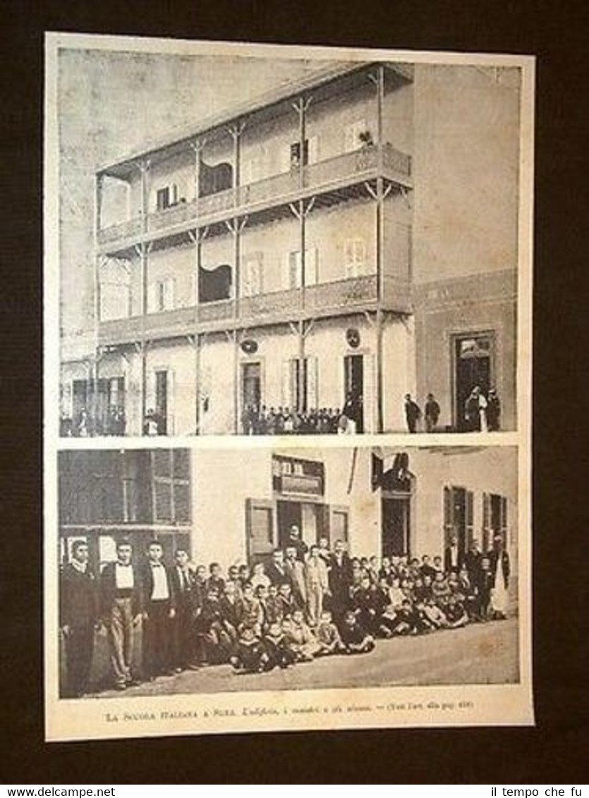 Suez Scuola Italiana Edificio Maestri e alunni Egitto