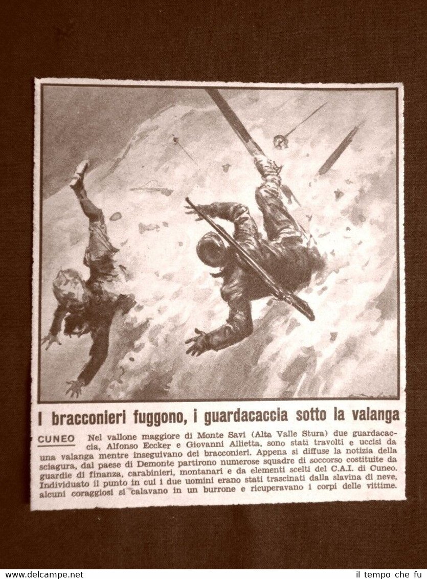 Sul Monte Savi nel 1956 Alfonso Eccker e Giovanni Allietta … | Immagine principale