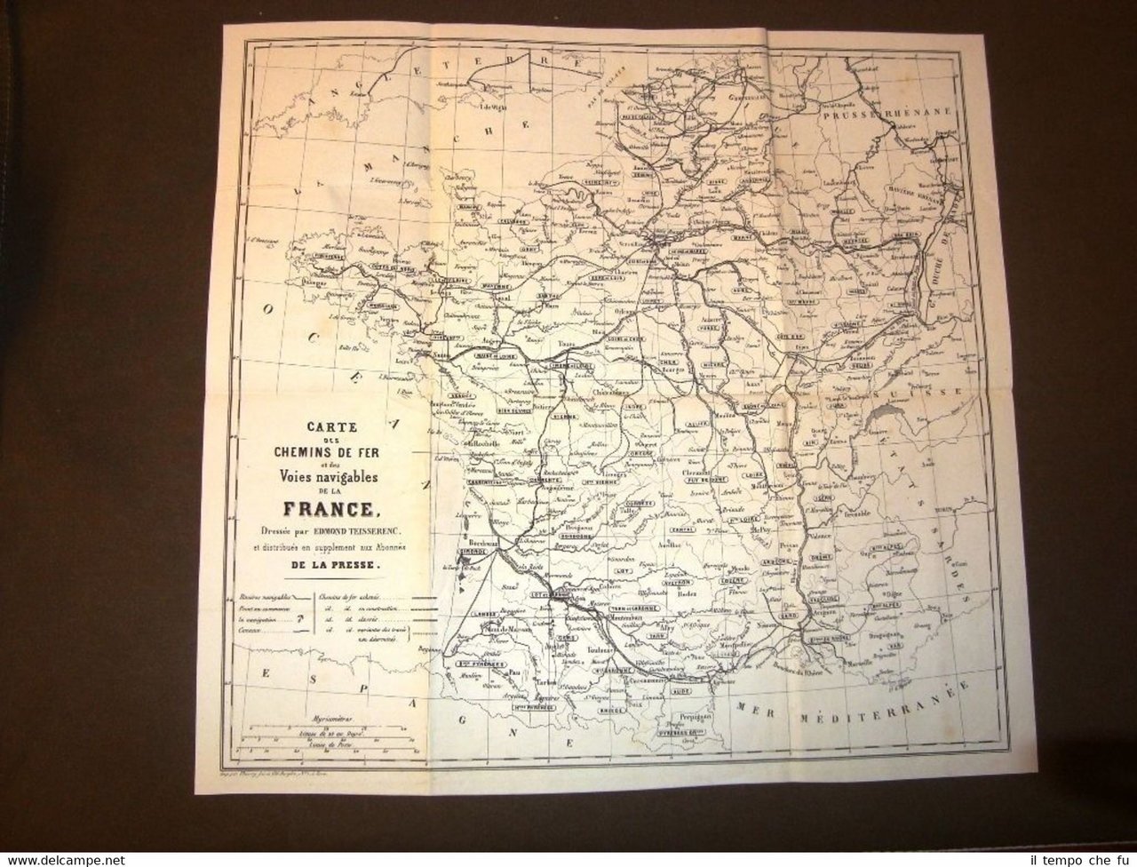 Supplemento del giornale La Presse del 1844 Ferrovie e vie …