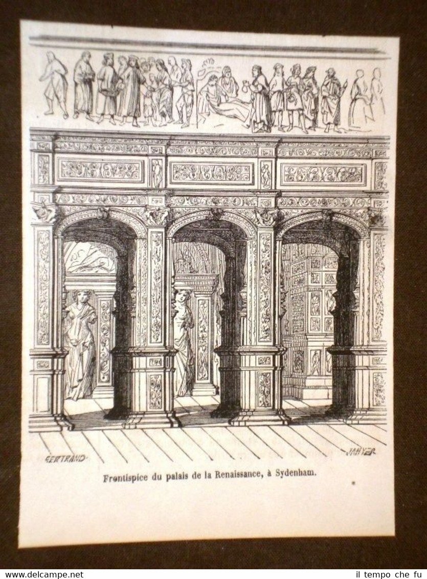 Sydenham Palace Frontespizio del Palazzo della rinascita