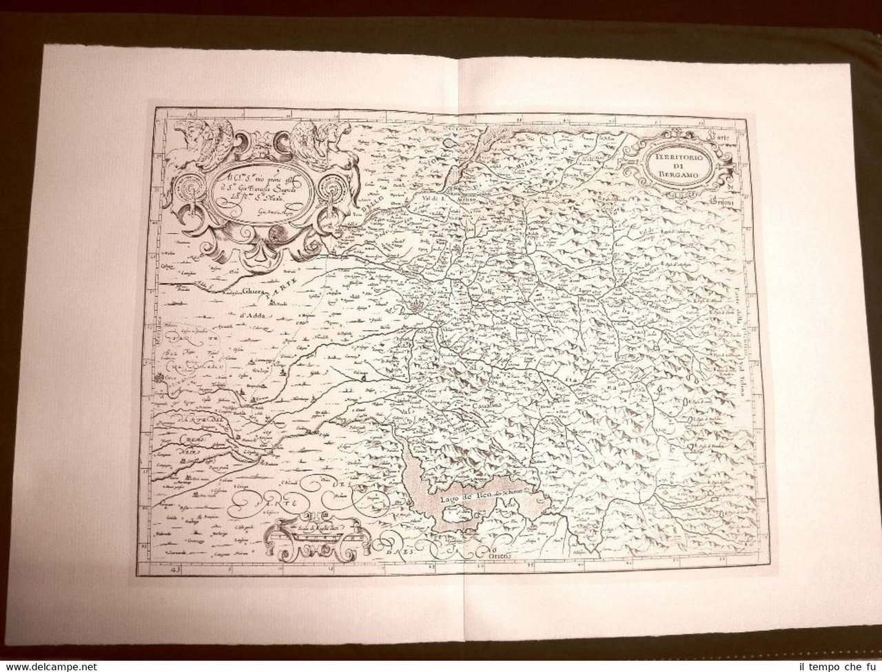 Territiorio di Bergamo Antonio Magini o Maginus Atlante d'Italia 1620 … | Immagine principale