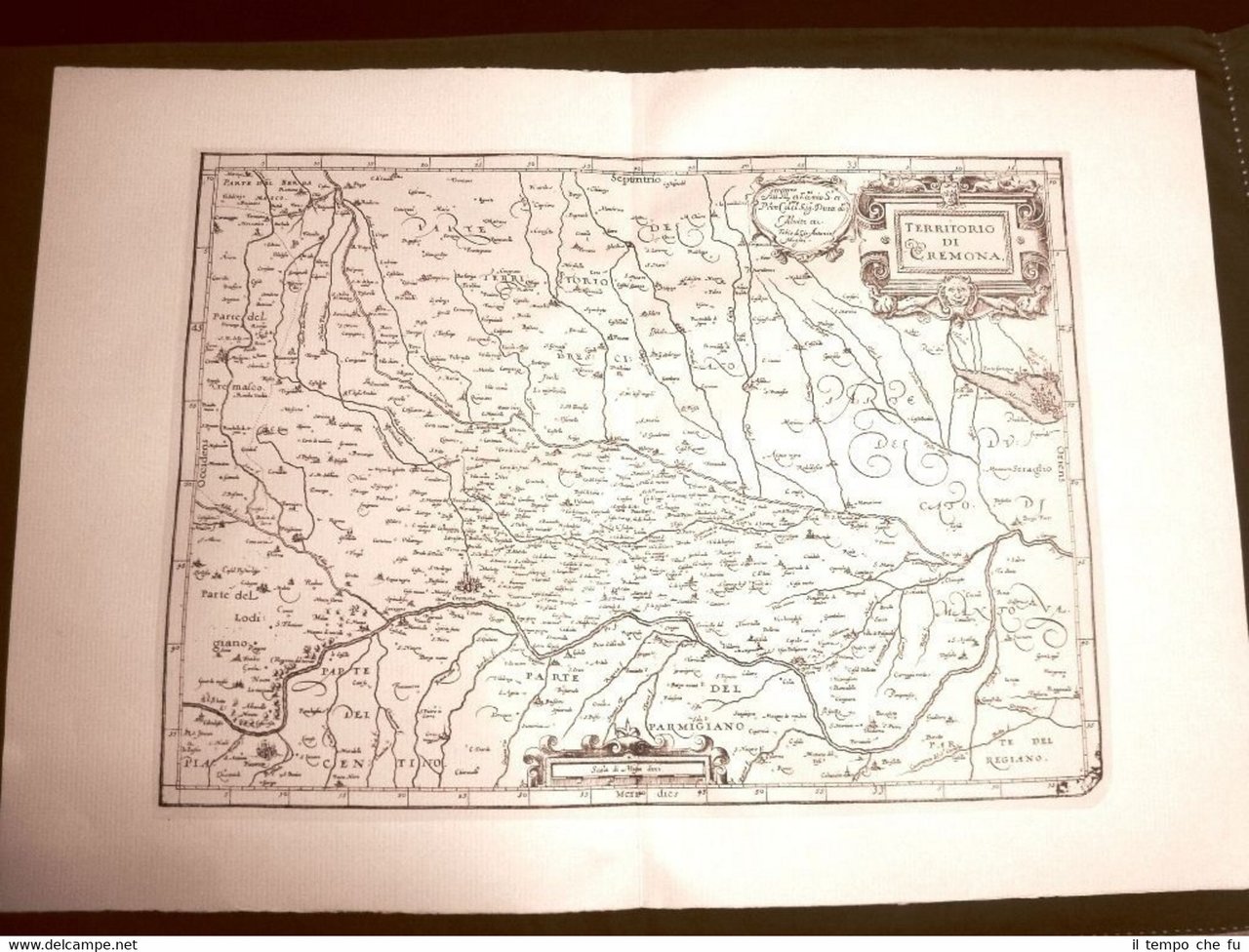 Territorio di Cremona G.Antonio Magini o Maginus Atlante d'Italia 1620 …