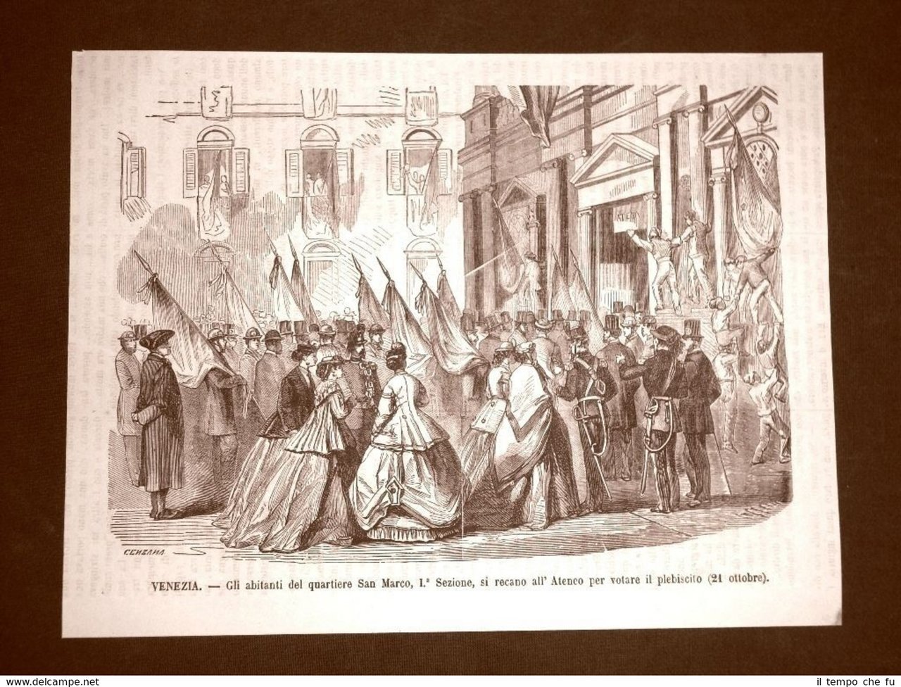 Terza guerra d'indipendenza Italia Venezia 1866 Quartiere San Marco Plebiscito