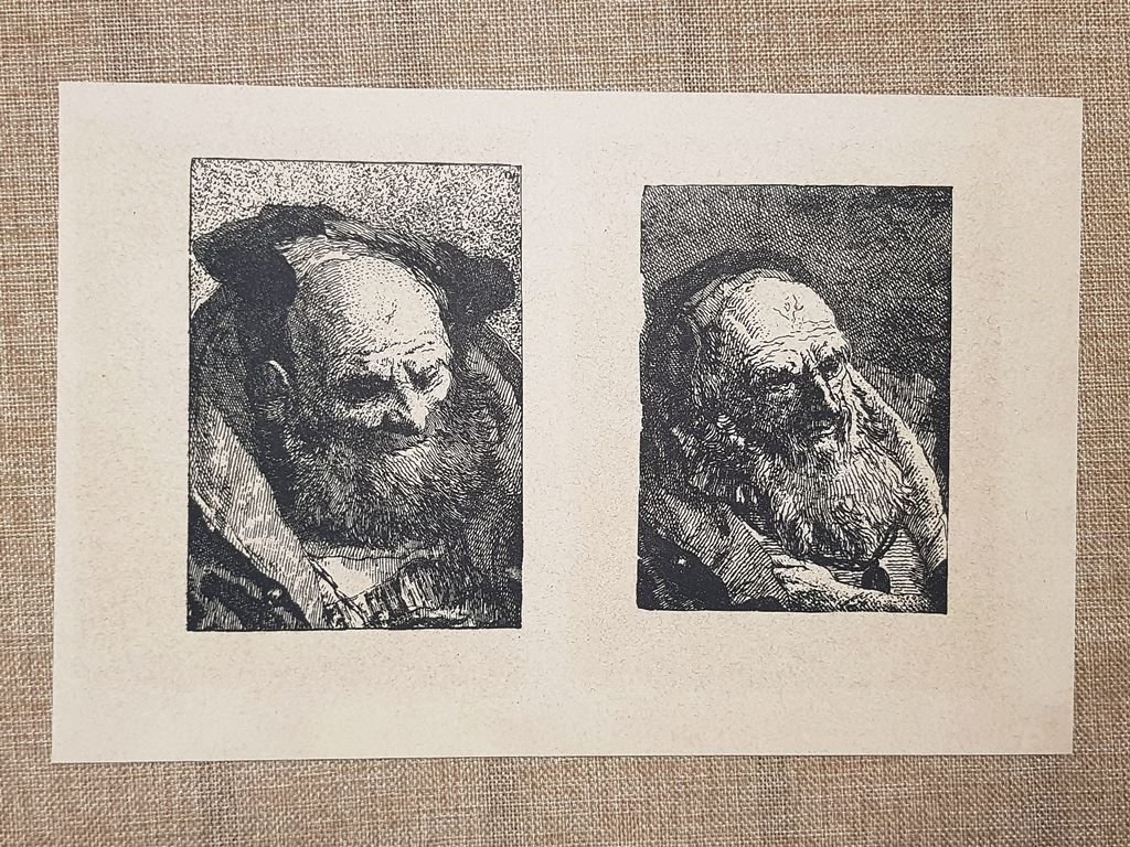 Teste di uomini (5) Giambattista o Batista Tiepolo Incisione del … | Immagine principale