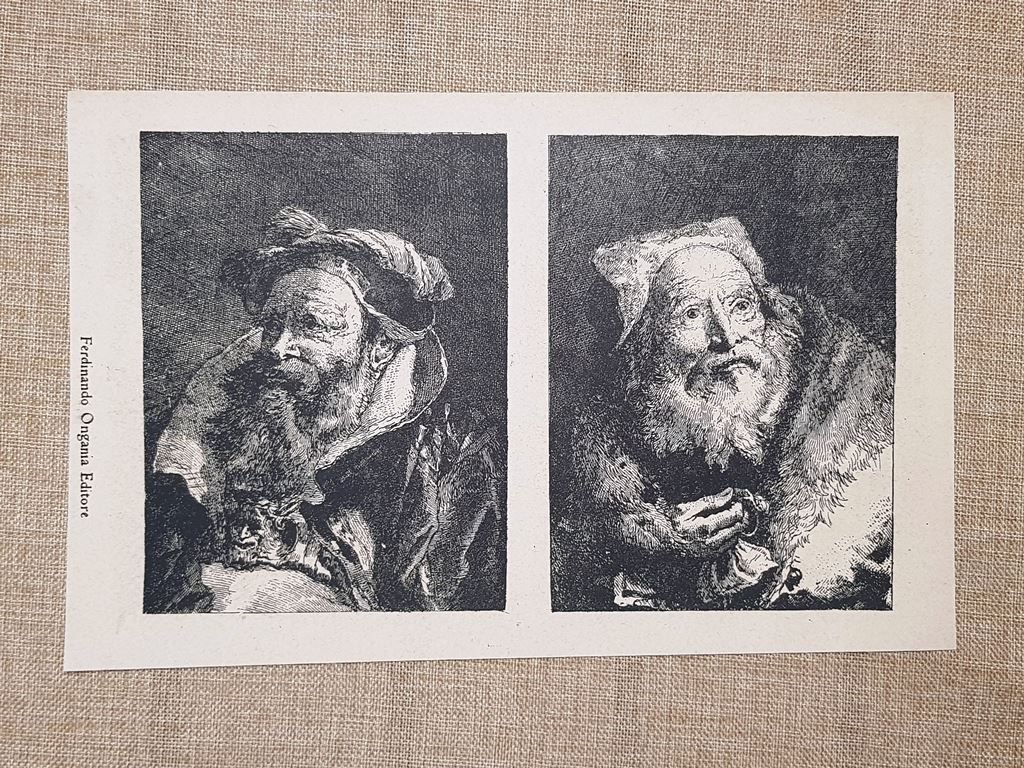 Teste di uomini (7) Giambattista o Batista Tiepolo Incisione del … | Immagine principale