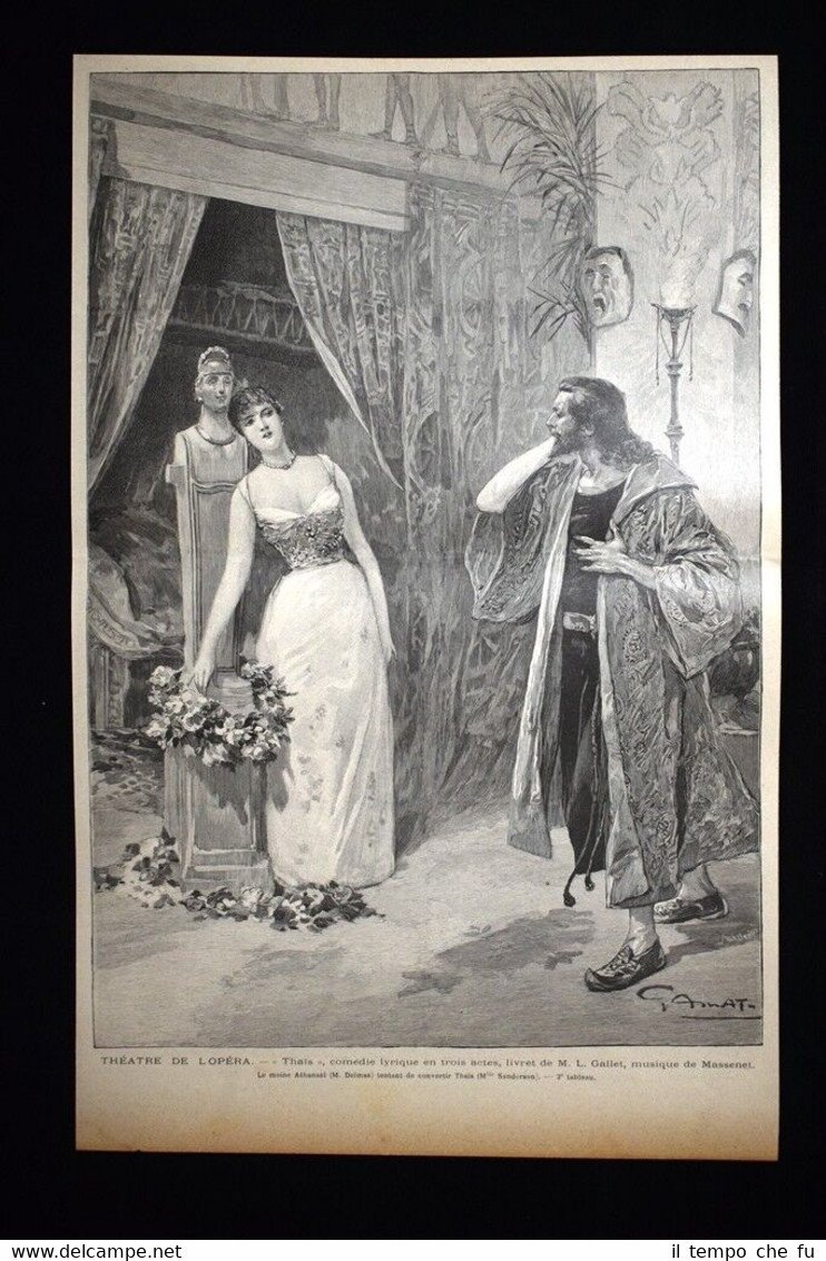 "Thais", tre atti, libretto di L. Gallet, musica di Massenet …