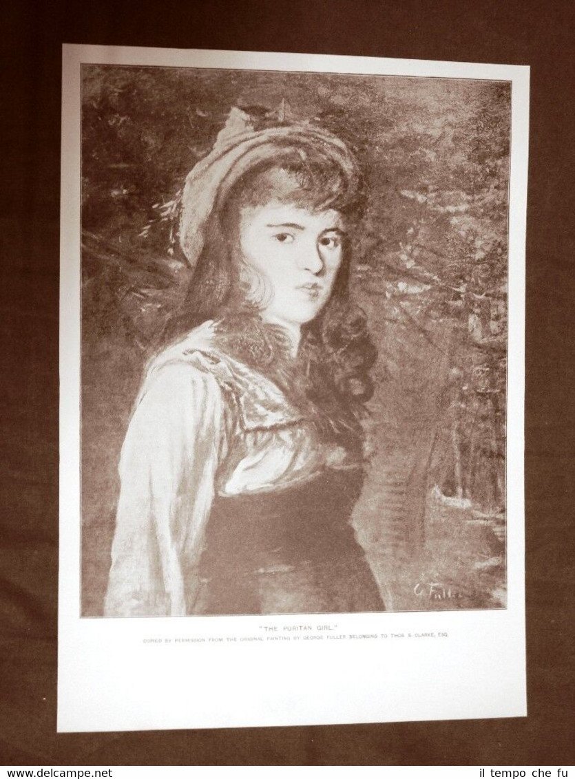 The puritan girl o La ragazza puritana Quadro di George … | Immagine principale