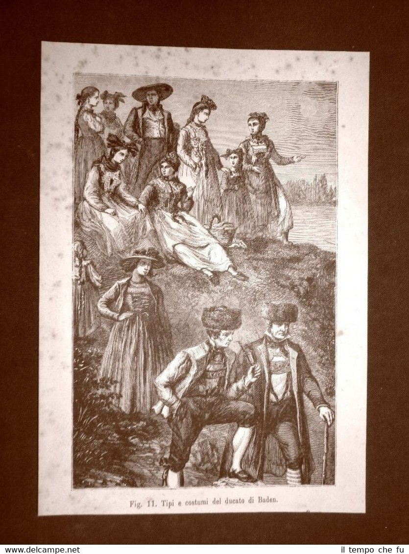 Tipi e costumi nel Ducato di Baden nel 1883 Moda …