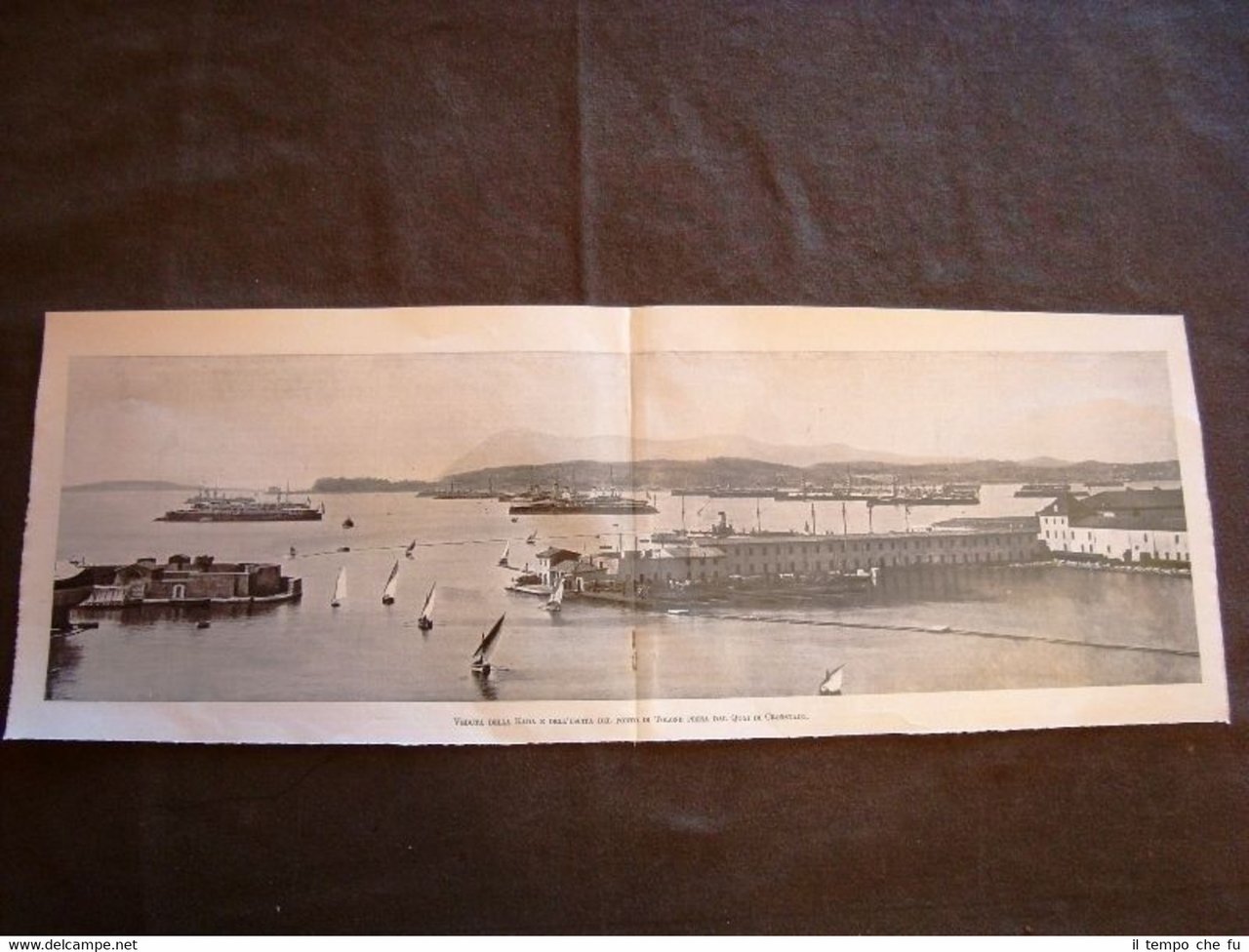 Tolone nel 1901 Veduta della Rada e uscita del Porto …