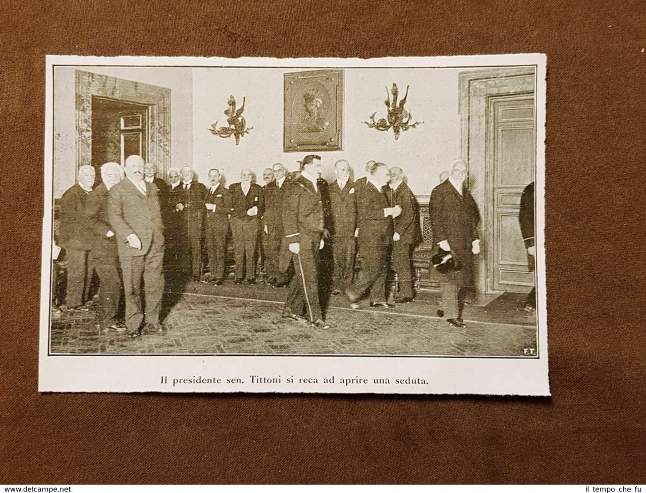 Tommaso Tittoni nel 1925 Roma, 1855 – 1931 Presidente del …