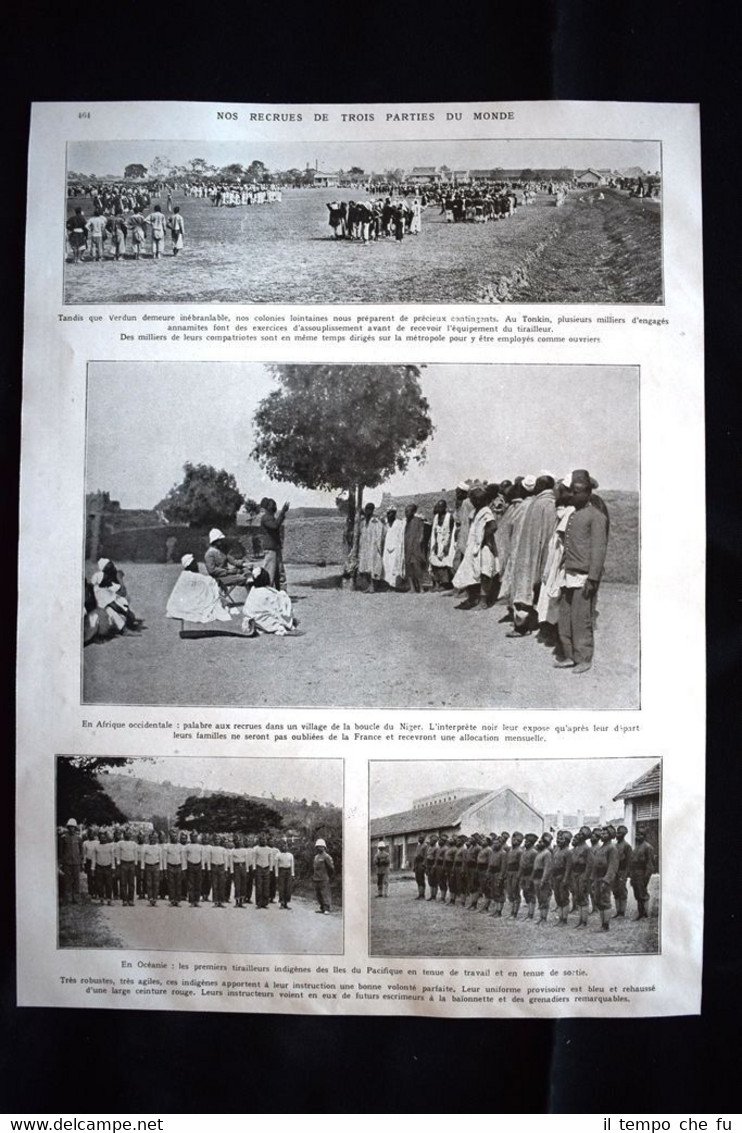 Tonkin, Niger, Océanie, Sous Fleury WW1 Guerra 1914 - 1918 | Immagine principale