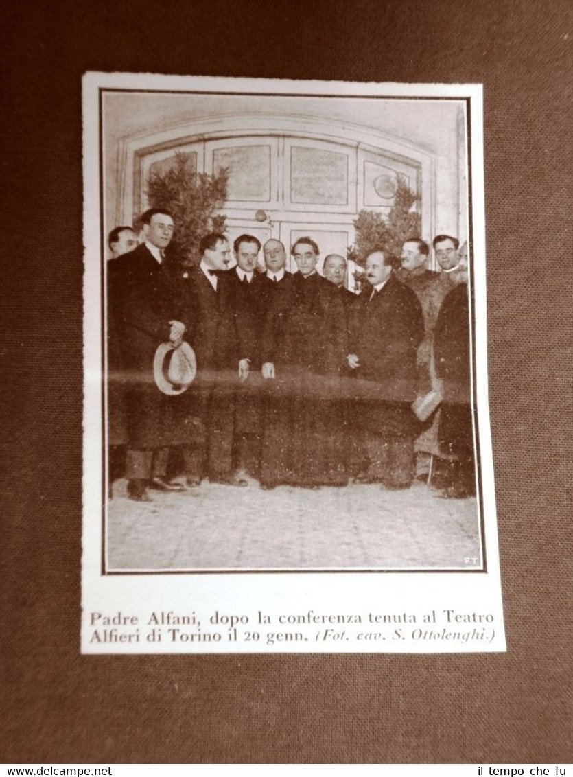 Torino 20 gennaio 1924 Padre Alfani alla Conferenza al Teatro …
