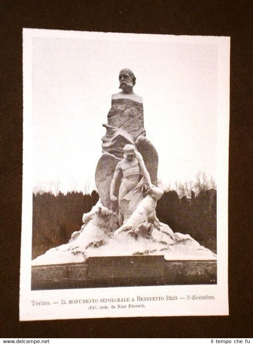 Torino 3 dicembre 1906 Inaugurazione Monumento sepolcrale a Benedetto Brin | Immagine principale
