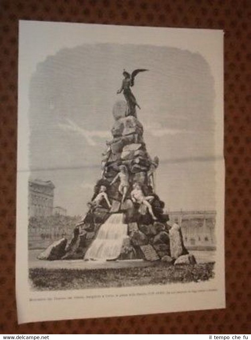 Torino Monumento Traforo del Cenisio in Piazza Statuto