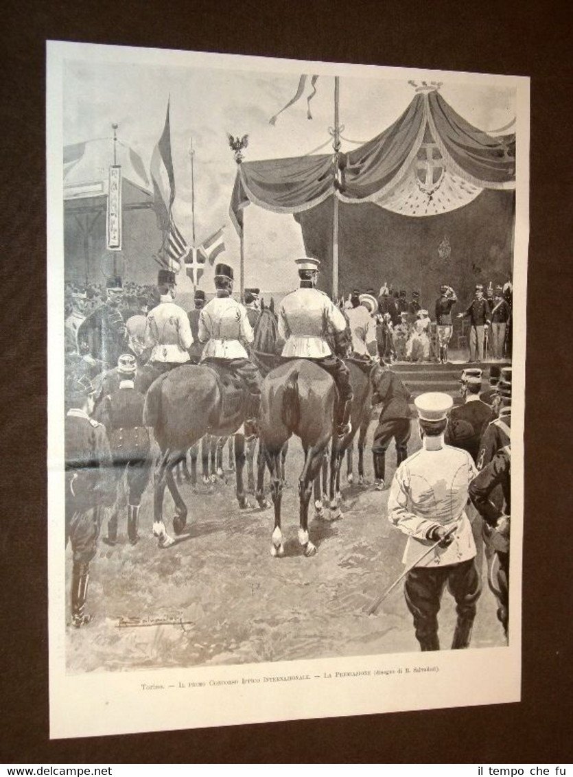 Torino nel 1902 1° o Primo Concorso ippico internazionale La …