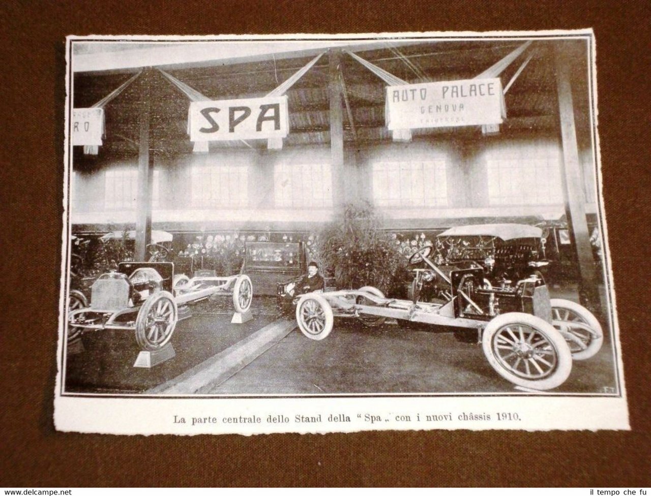 Torino nel 1910 VII Esposizione d'Automobili Stand della SPA con …