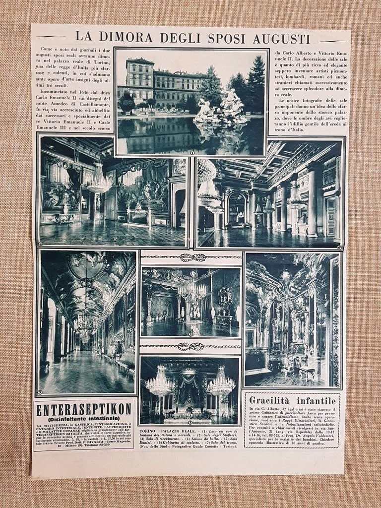 Torino nel 1933 Il Palazzo Reale Piemonte