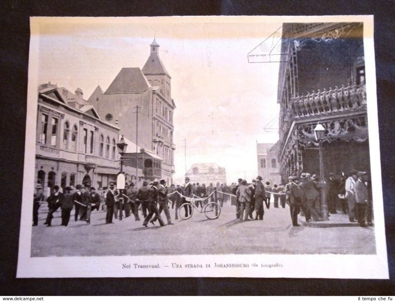 Transvaal nel 1900 Una strada di Johannesburg
