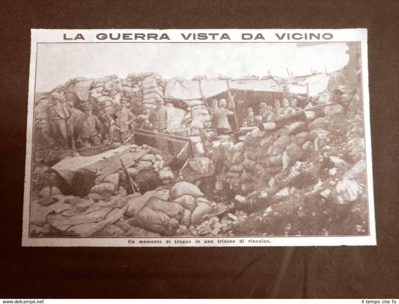 Tregua presso trincea di rincalzo nel 1916 WW1 Prima guerra …