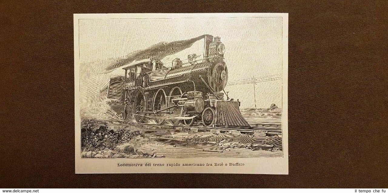 Treni e ferrovie nel 1895 Locomotiva del treno rapido tra …