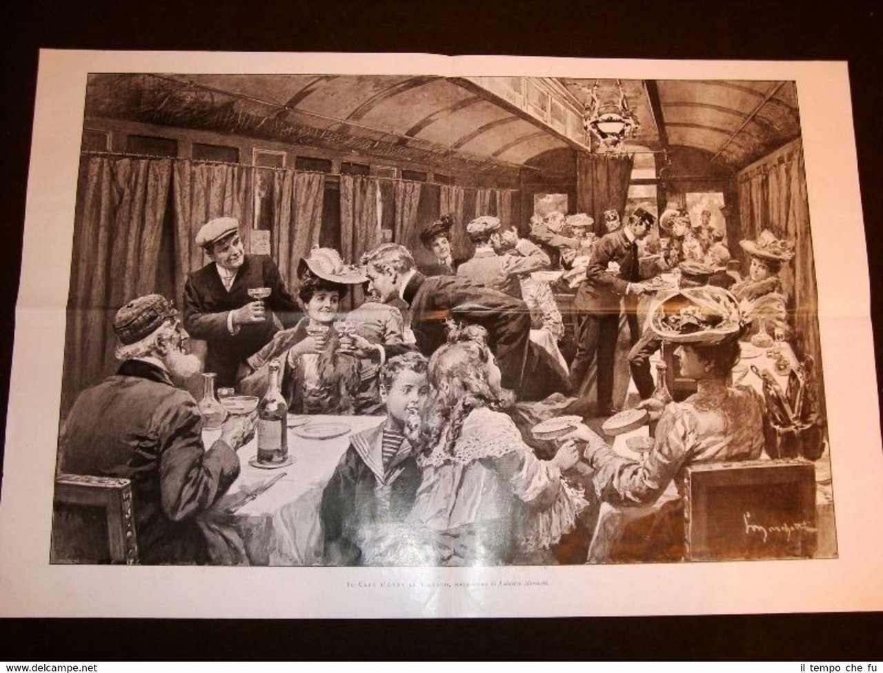 Treno e Ferrovie nel 1903 Capodanno in viaggio Composizione Lodovico …