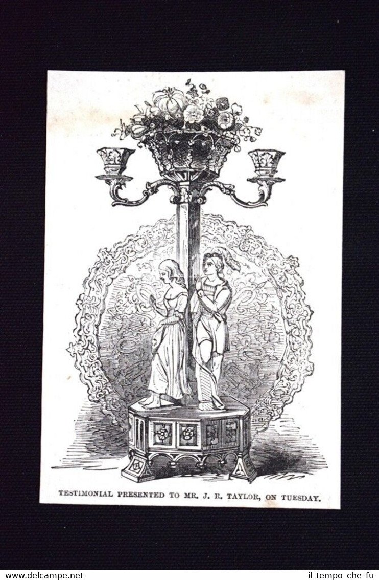 Tributo offerto al signor J. R. Taylor Incisione del 1851 | Immagine principale