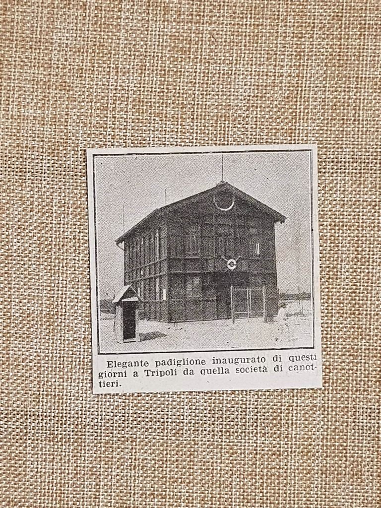 Tripoli nel 1914 Il padiglione della Società canottieri Libia