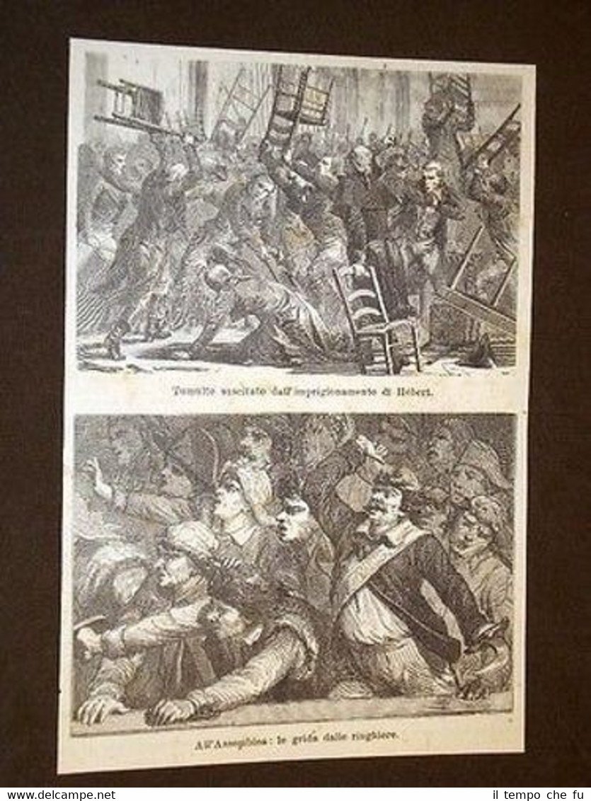 Tumulti imprigionamento Jacques-René Hébert di Alençon