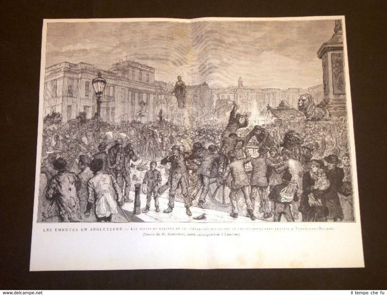 Tumulti Inghilterra Manifestazione Partito socialista e lavoratori senza lavoro