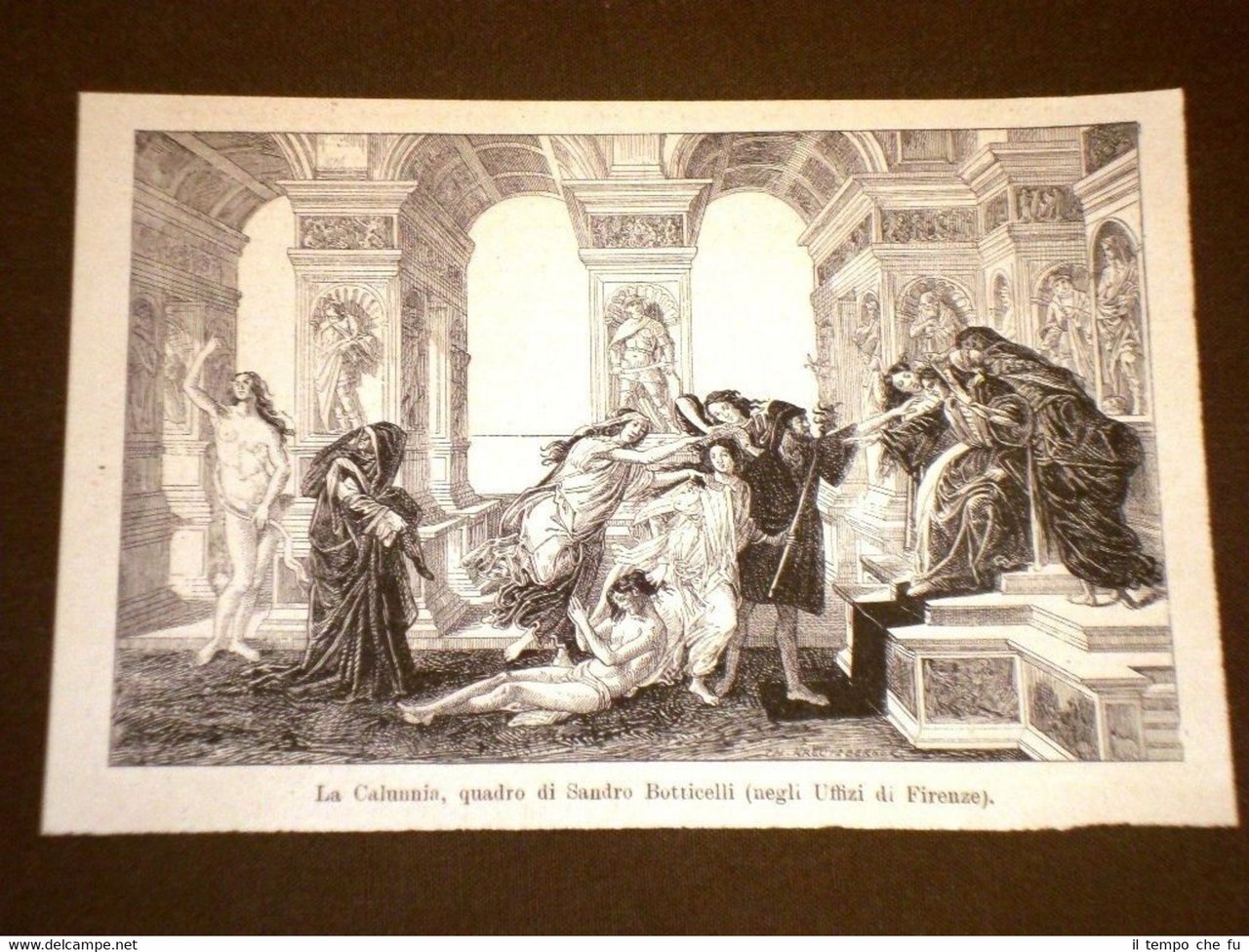 Uffizi di Firenze nel 1886 La calunnia Quadro di Sandro …