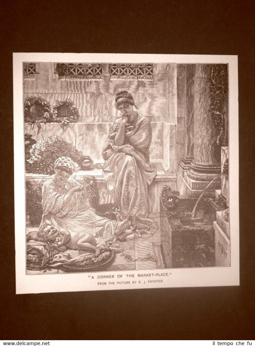 Un angolo del mercato Quadro di J. Poynter Stampa del …