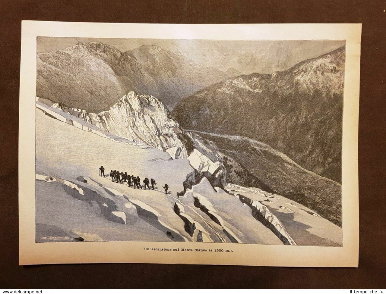 Un'ascensione sul Monte Bianco nel 1896 A metri 2.500 Alpini …