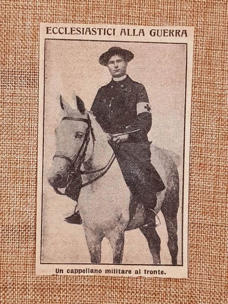 Un cappellano militare italiano al fronte nel 1915 WW1 Prima … | Immagine principale